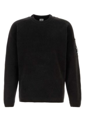 C.P. Company Black Chenille Sweater