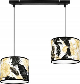 OEM L&aacute;mpara De Techo Colgante, Pantalla, Flores Doradas, Led