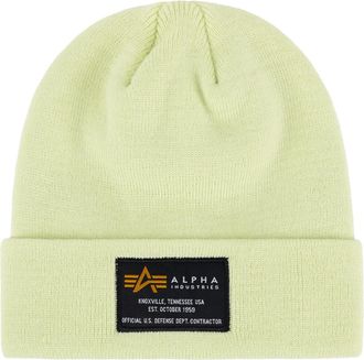 Alpha Industries Skim&uuml;tze ALPHA INDUSTRIES Crew Beanie, Gr. onesize, gr&uuml;n (arctic lime), Obermaterial: 100% Polyacryl, M&uuml;tzen Skim&uuml;tze