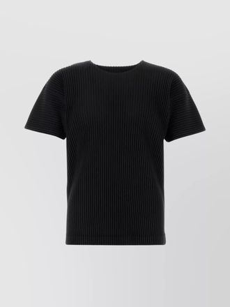 Homme Plissé Issey Miyake ribbed crew neck short sleeve t-shirt