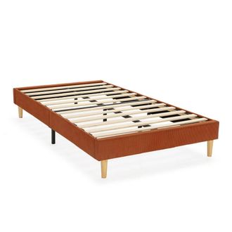 HOMN Base tapizada 90x190 cm color teja