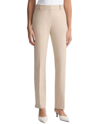 Lafayette 148 New York Plus Manhattan Slim Cigarette Ankle Wool-Blend Pant