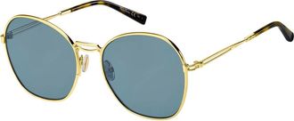 Max Mara Zonnebril - Dames - Zonnebrillen - Geel - 57 MM - Accessoires