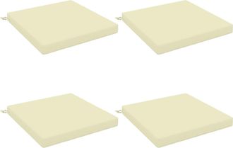 vidaXL Cojines De Asiento De 4 Piezas Soest 4 Uds. 100% Poli&eacute;ster Vidaxl