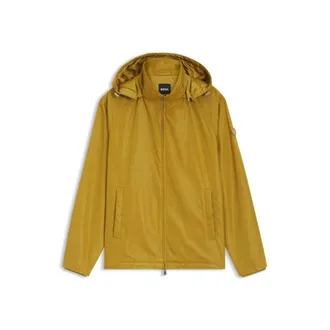 BOSS Regular-fit hooded jacket with water-repellent finish