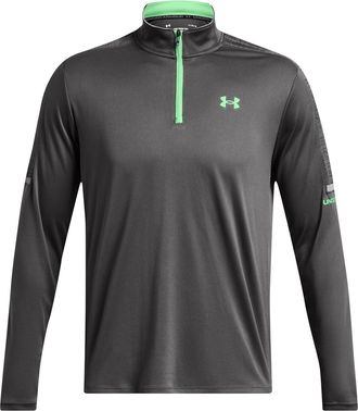 Under Armour Mens Tech Ut Quarter Zip Fleece Top Grey XL