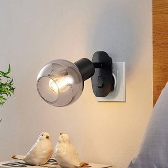 Lindby L&aacute;mpara De Pared lioma En Negro Metal - Lindby