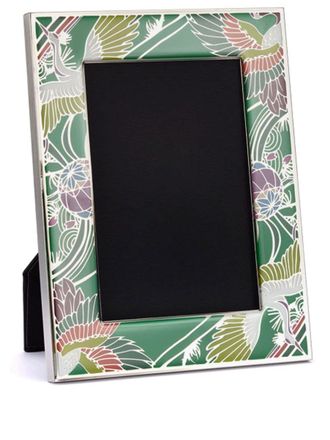 Shanghai Tang graphic-print stainless-steel photo frame - Green