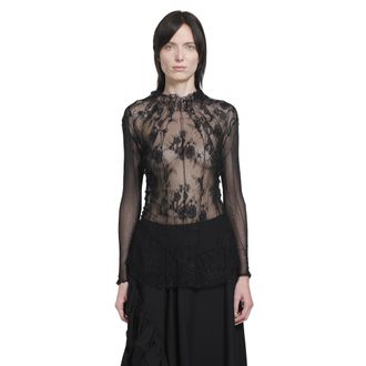 Marc Le Bihan Lace Corset Long Sleeve Top