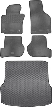 OEM Skoda Octavia Ii Sed&aacute;n De 03.2004 A 01.2013. Juego De Alfombrillas De Goma Para Coche Y Alfombrilla Para Maletero