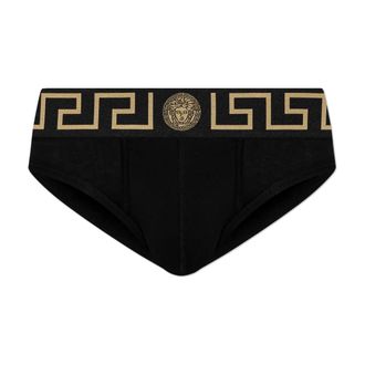 Versace Heren, Ondergoed, Zwart, Maat: 2XL Katoen