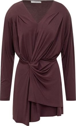 Iro draped knotted dress - Purple