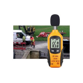 OEM Son&oacute;metro Profesional De 30-130 Dba - Medidor De Decibelios Con Pantalla Retroiluminada (bater&iacute;a Incluida)