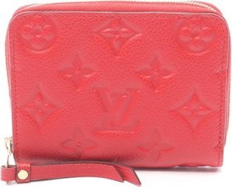 Louis Vuitton Cerise Red Color Monogram Empreinte Coin Purse/Coin Case (Pre-Owned)