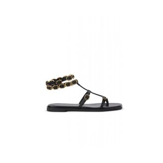 Kurt Geiger Schoenen, Dames, Zwart, 37 EU, Leer, Regent Flat Gladiator