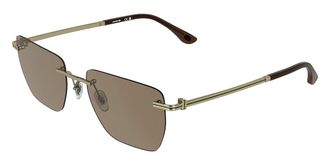 Lacoste L282S 713 Mens Sunglasses Gold Size 55