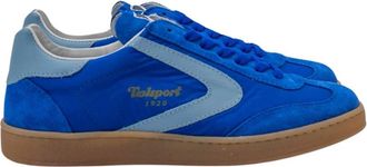 Valsport Blauwe Olimpia Nylon Suede Sneakers - Heren - Sneakers - Blauw - 44 EU - Nylon - Schoenen