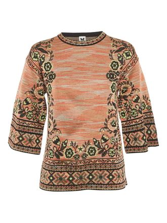 Missoni floral-pattern top - Orange