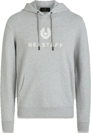 Belstaff Kleur-Blok Sweatshirt Hoodie - Oud Zilver - Heren - Hoodies - Grijs - S - Katoen - Hoodies & sweatvesten