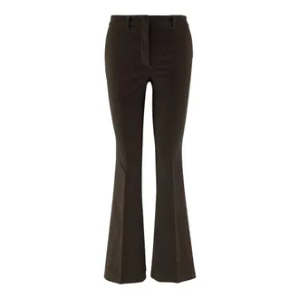 Ql2 Quelledue Wide Trousers - female - QL2 QUELLEDUE - Wide Trousers - Brown - 2XL - Trousers