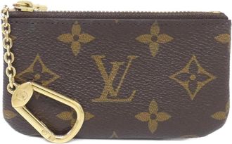 Louis Vuitton Marron Coated Canvas Coin Purse/Coin Case (Pre-Owned)