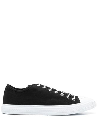 Acne Studios low-top lace-up sneakers - men - Organic Cotton/Cotton/Rubber - 41 - Black