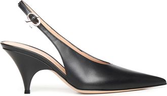 Gianvito Rossi Sofia Leather Slingback