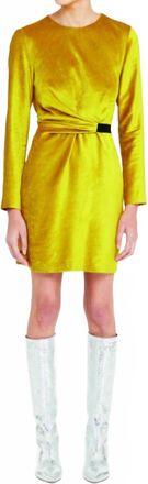 Tela Robinia Dress In Mustard Yellow