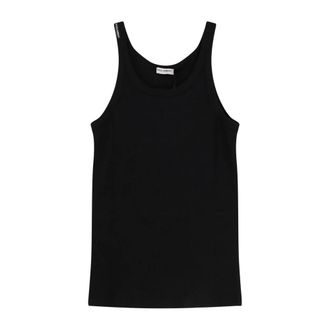 Dolce & Gabbana Tops, Heren, Zwart, M, Katoen, Marcello Tank Top