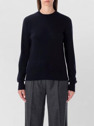 Rhea Costa cashmere wool ribbed slim-fit crewneck jumper