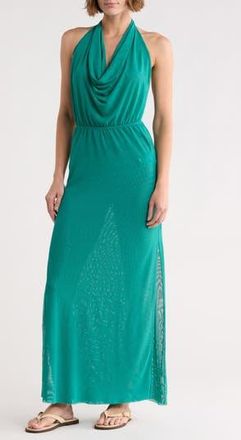 Vix Tilly Halter Cover-Up Dress in Green at Nordstrom Rack, Size X-Large