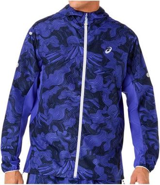 Asics Fujitrail Packable Jacket Laufjacke f&uuml;r Herren | blau