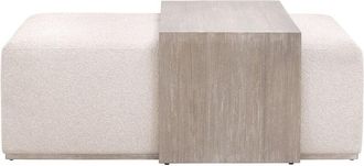 Essentials For Living Dovetail Upholstered Coffee Table