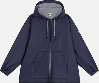 Petit Bateau Korte regenjas met rits en kap