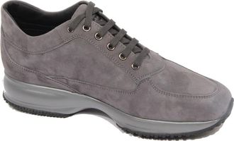 Hogan Grijze Su&egrave;de Interactive Schoen met Noppen - Dames - Sneakers - Grijs - 44 EU - Su&egrave;de - Schoenen
