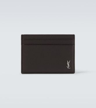 Saint Laurent Cassandre leather card holder