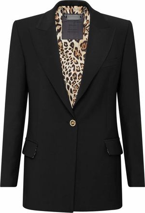 Philipp Plein Jassen, Dames, Zwart, S, Wol, Blazer