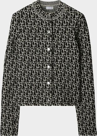 Burberry B Shield Wool Cardigan
