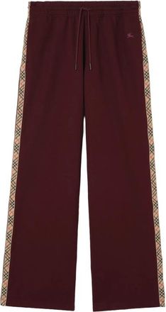 Burberry Check-trim Cotton Track Pants