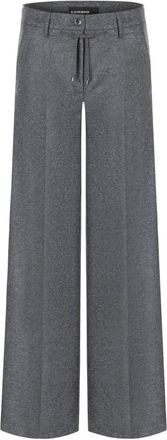 Cambio Adrienne Wijde Broek - Dames - Wijde Broeken - Grijs - XS L33 - Broeken