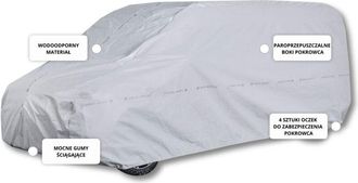 OEM Funda Para Coche Van Xl 510-540 Auto Tarpaulin Practic 3 Capas Con Correas