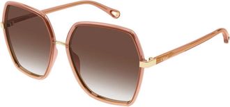 Chlo&eacute; Ch 0262S 005 Zonnebrillen - Dames - Zonnebrillen - Roze - 58 MM - Accessoires