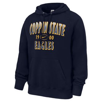 Nike Mens College (Coppin State) Club Fleece Pullover Hoodie in Blue | M31233CPNS26-RYL