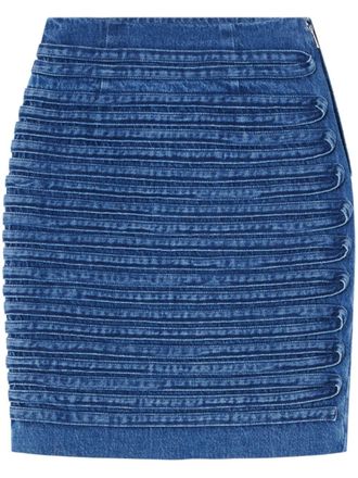 Versace High-Waisted Indigo Blue Denim Skirt