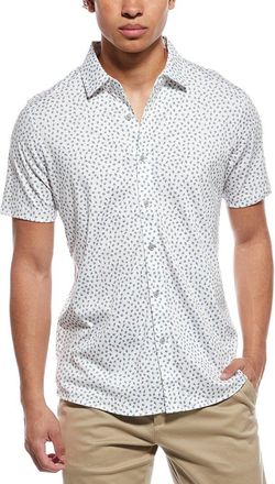Raffi Mini Leave Print Button Shirt