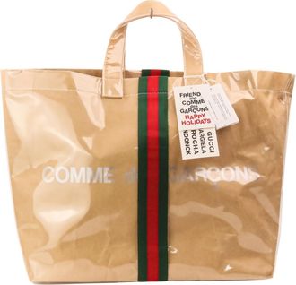 Gucci Beige Pvc Tote Bag (Pre-Owned)