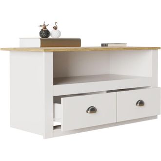 VCM Mobili tv VCM Tavola ribassata Mensola tv con sufficiente spazio di archiviazione Dimensioni a. 54 x l. 99 x t. 44 cm Mobili Fernseh - Balusa (Bianco)