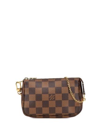 Louis Vuitton 2016 Damier Ebene kleine Pochette Accessoires handtas - Bruin