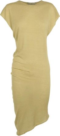 Cortana Overhemden, Dames, Groen, XS, Katoen, Donia, licht khaki gebreide top