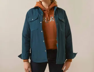 Ariat Dilon Shirt Jacket In Reflecting Pond